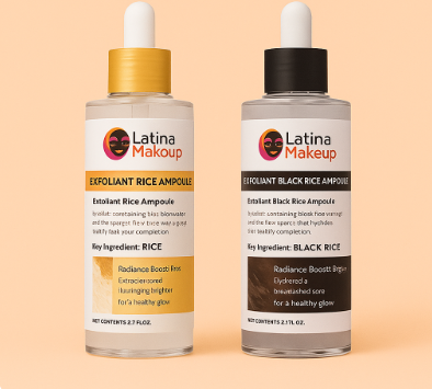 Latina Makeup Rice Peel Shot – Exfoliating Ampoule with Niacinamide & Rice Extract for Younger Glowing Skin