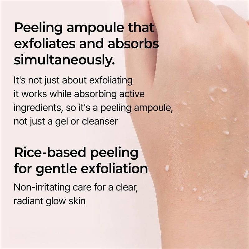 Latina Makeup Rice Peel Shot – Exfoliating Ampoule with Niacinamide & Rice Extract for Younger Glowing Skin