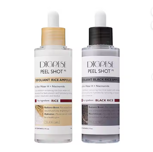 Latina Makeup Rice Peel Shot – Exfoliating Ampoule with Niacinamide & Rice Extract for Younger Glowing Skin